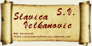 Slavica Velkanović vizit kartica